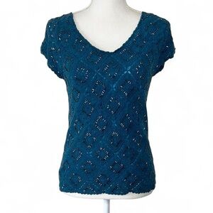 Alfani Silk Beaded Top